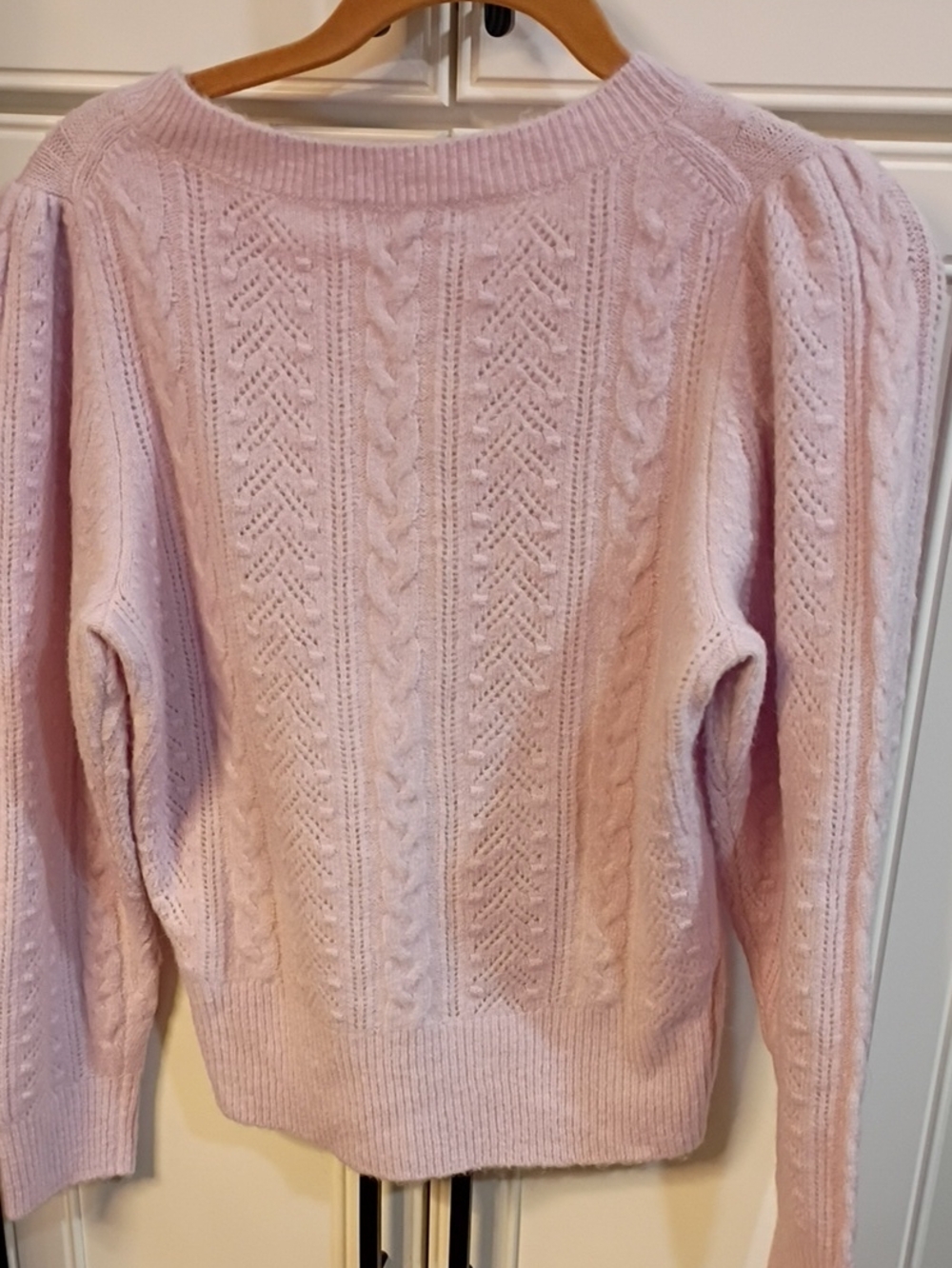 J. Crew Purple Lilac Pointelle Sweater Size Small - Picture 6 of 8
